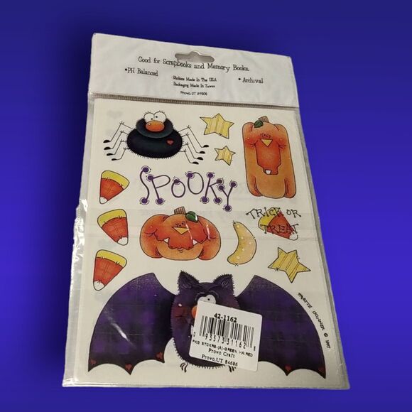 Vintage Halloween Letters Spooky Stickers Frances Meyer 1997 ProvoCraft Designer - Picture 7 of 9